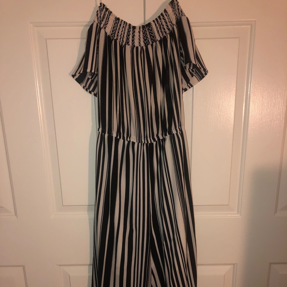Striped jumpsuit